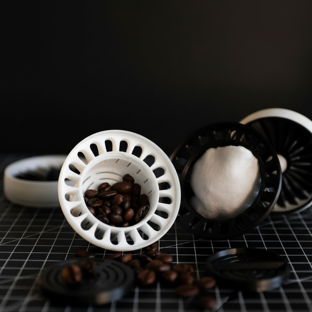Jet motor araç kokusu — 3D baskı PETG yakın çekim